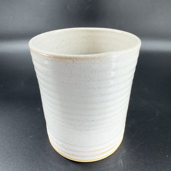 Stone Pony Pottery Single Tumbler Cup Drinking Mug Signed Illinois American Cup - Picture 8 of 10